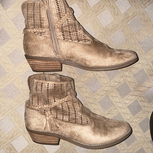 Camel color Charming Charlie booties - Picture 1 of 5